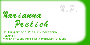 marianna prelich business card
